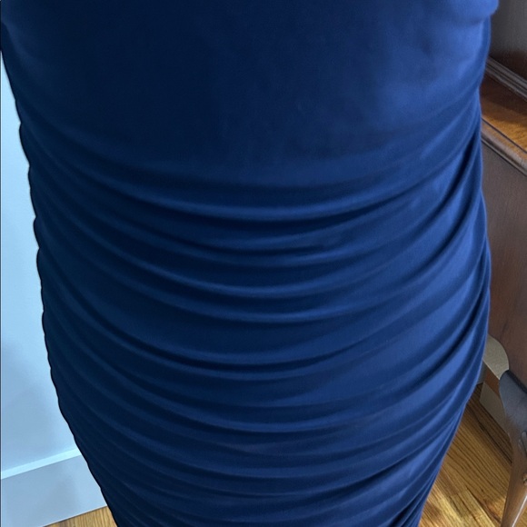 Club L London Navy Ruched Maxi Dress - Picture 5 of 6